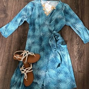 Lularoe wrap dress Michelle - size Large